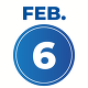 Feb. 6 date icon