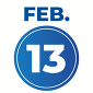 Feb. 13 date icon