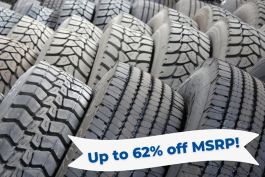 Tires - up to 62% off MSRP