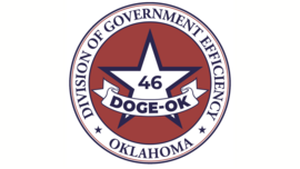 DOGE-OK logo: Oklahoma Division of Government Efficiency