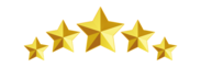 Decorative: Five gold stars