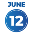 June 12 date icon