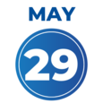 May 29 date icon