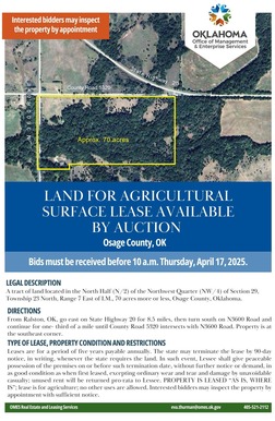 Lease auction in Osage County