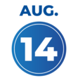 Aug. 14 date icon