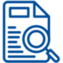 Document with magnifying glass