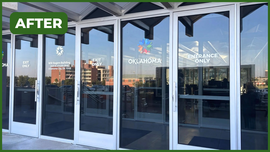 After image of the WRB entry doors.