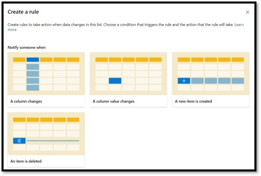 Create a rule screenshot