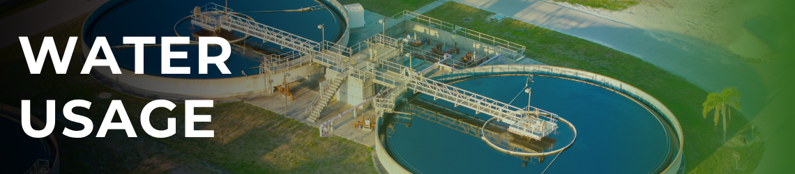 Water usage banner