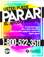 Child Abuse Poster en Espanol