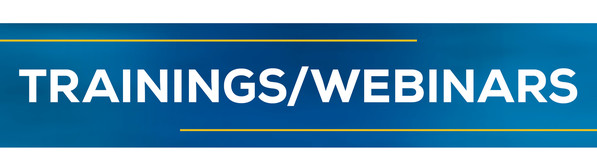 Trainings and Webinars