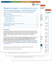 Return to Learn guidance documents
