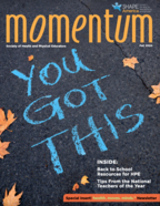 SHAPE America's Momentum Magazine
