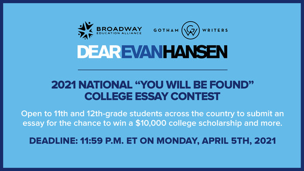 You will be found essay contest flyer