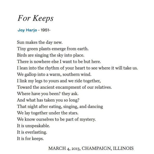 Joy Harjo poem