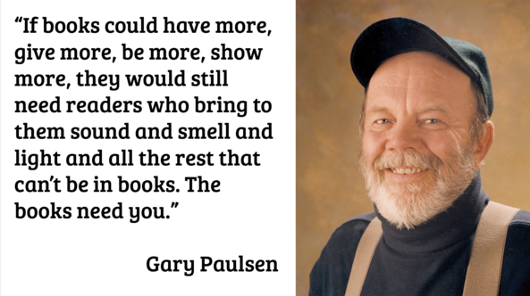 Gary Paulsen reading quote