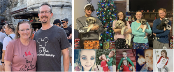 Amy's family December 2021