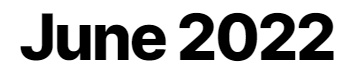 June 2022