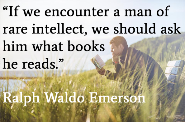 Ralpho  Waldo Emerson on reading