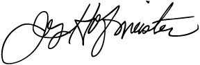 Superintendent Hofmeister signature