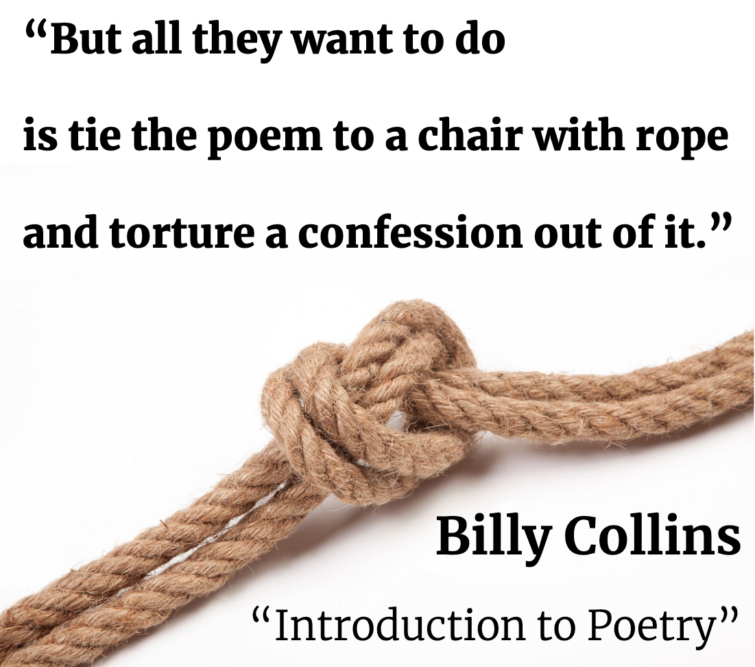 Billy Collins poetry quote