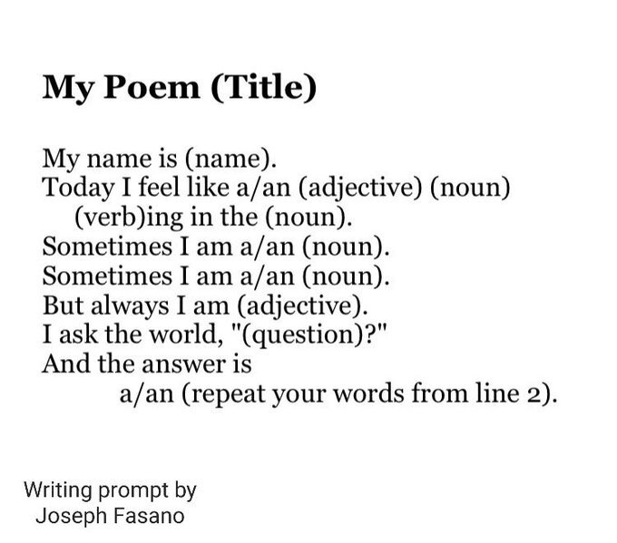 poem template