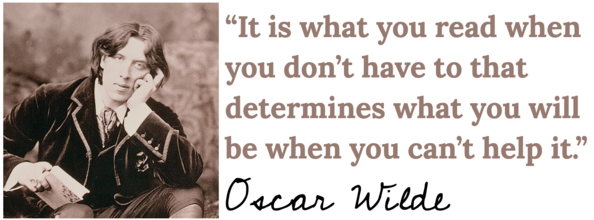 Oscar Wilde reading quote