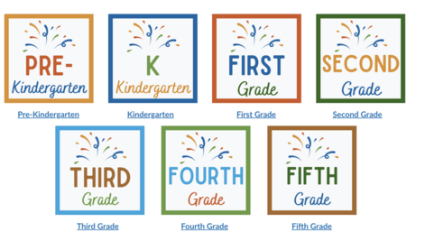 Elementary Grade Level Icons