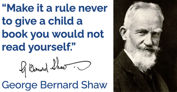 Bernard Shaw reading quote