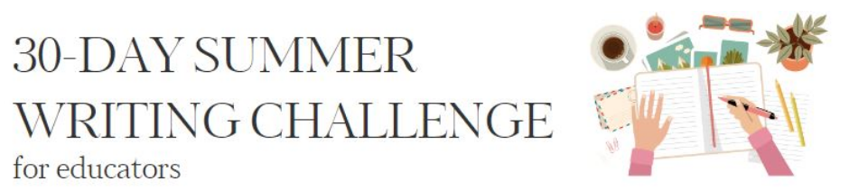 writing challenge banner