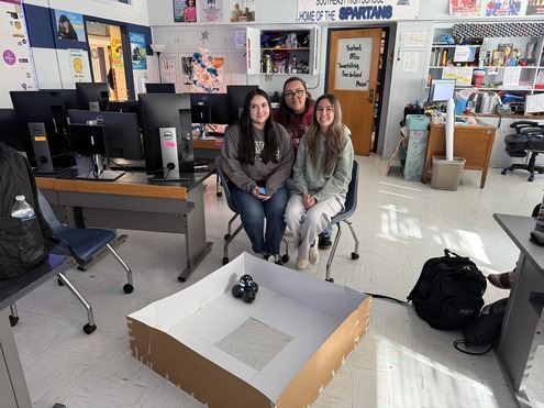 Image 2 of students working on computer science