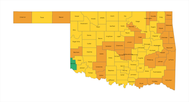 Oklahoma County Risk Levels 03-11-21