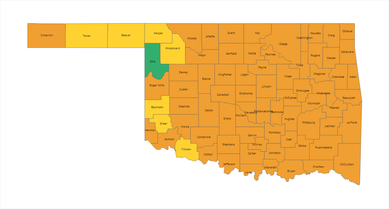 County Risk Level Map