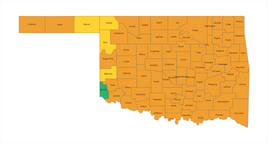 County Risk Level Map