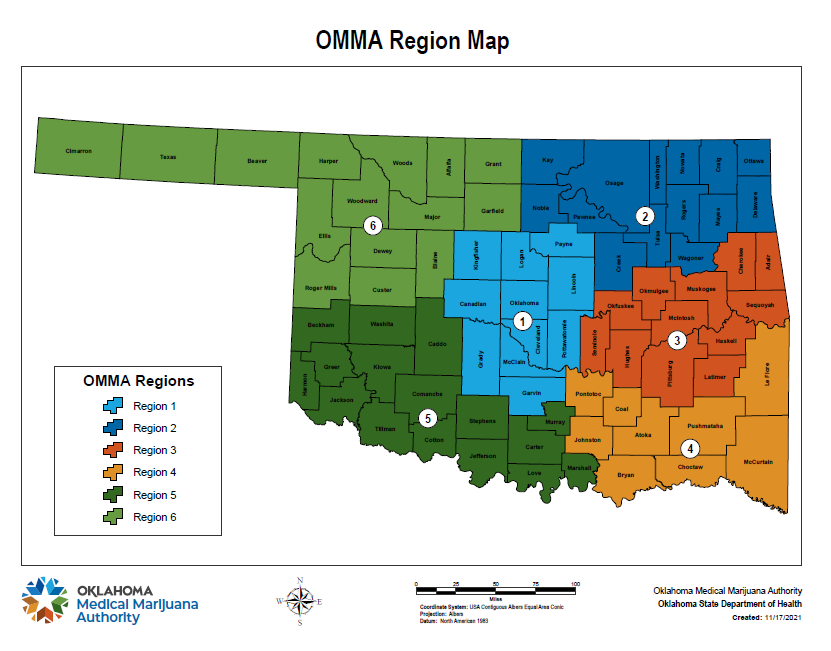 OMMA Region Map