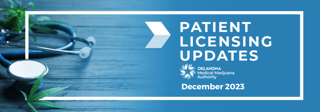 OMMA Patient Licensing Updates: December 2023