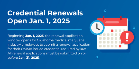 Credential Renewals Open Jan. 1, 2025