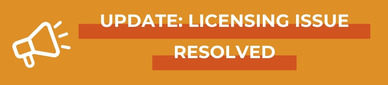 Update: Licensing Issue Resolved