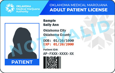 New Patient License Barcode Example