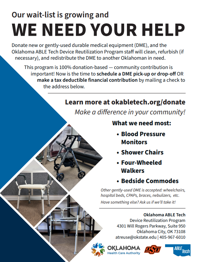 ABLE Tech Donation Flyer