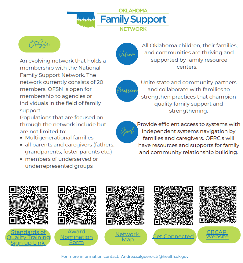 Oklahoma Family Support Network Flyer