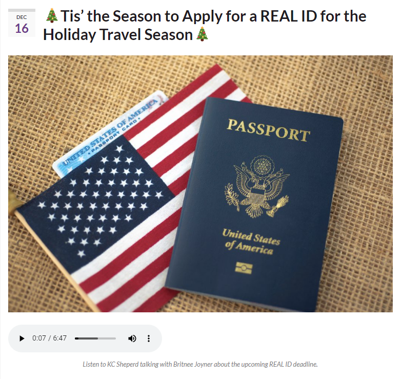 OK Farm Report REAL ID Story