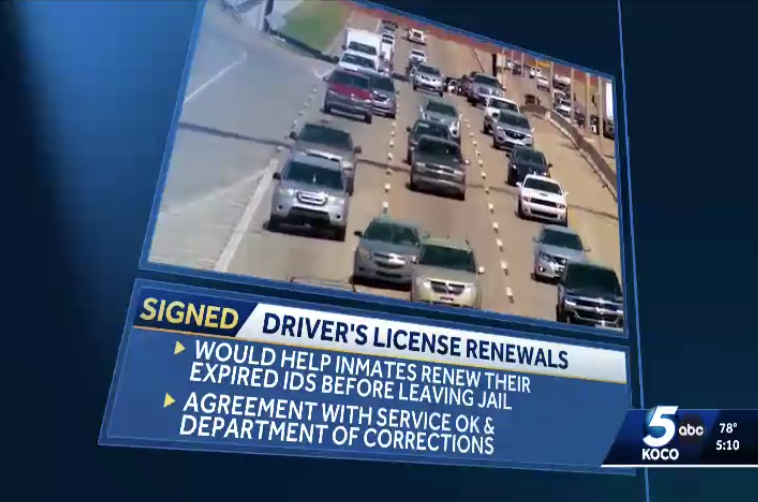 KOCO 5 reports on inmate licenses