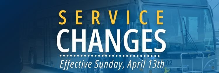 April 2025 Service Changes 