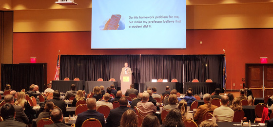 Branko Kerkez delivers the keynote