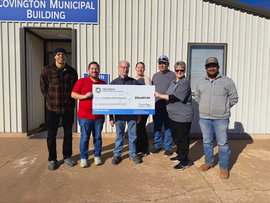 Covington Utilities Authority Rural Economic Action Plan Grant Check Presentation