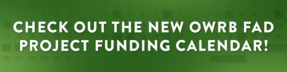 Check out the new OWRB FAD project funding calendar!