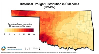 Historical Drought Distribution in Oklahoma