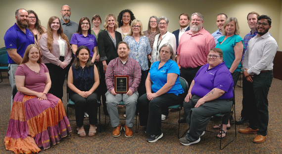 The OWRB Financial Assistance Division with the 2026 CWSRF State Excellence Award.