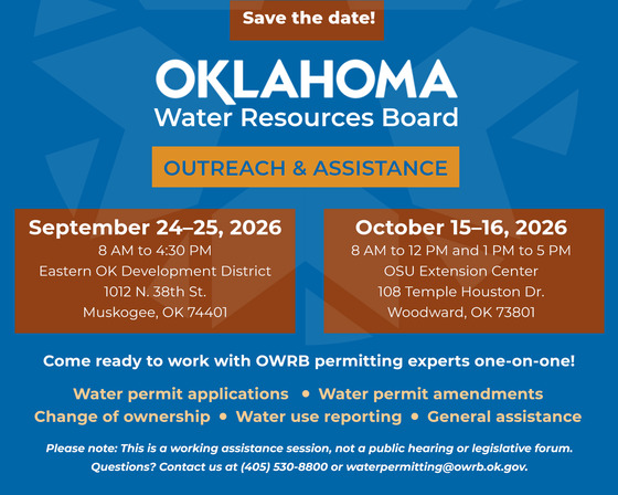 In your community series...OWRB outreach and assistance